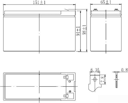 Аккумулятор для ИБП Delta HRL 12-9 (1234W) (12В/9 А·ч)