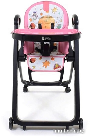 Высокий стульчик Nuovita Futuro Nero (розовый космос)