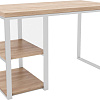 Стол Hype Mebel Дэск-2 120x60 (белый/дуб галифакс натуральный)