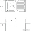 Кухонная мойка Deante Tango ZM5 0110 (сатин)