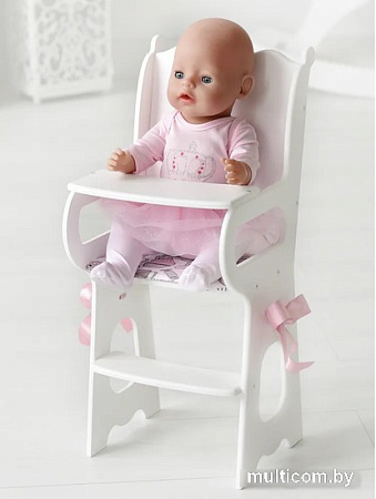 Стульчик для кукол Leader Toys Diamond Princess для кормления 71119 (белый)