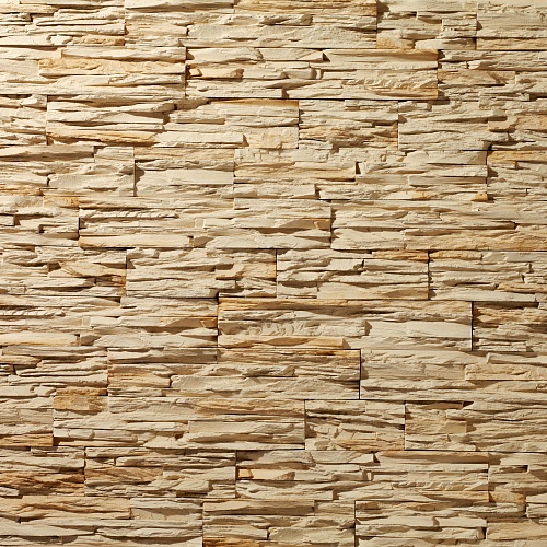 Декоративный камень Подворье Феодал Древесный скол рядовой (слоновая кость)