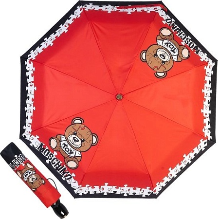Зонт Moschino 8046-OCA Puzzle Bear Red