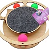Игрушка для кошек Glory Life Круг с шариками и когтеточкой из ковра 147260
