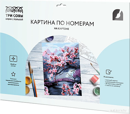 Три совы Цветущая сакура KK3040_00013