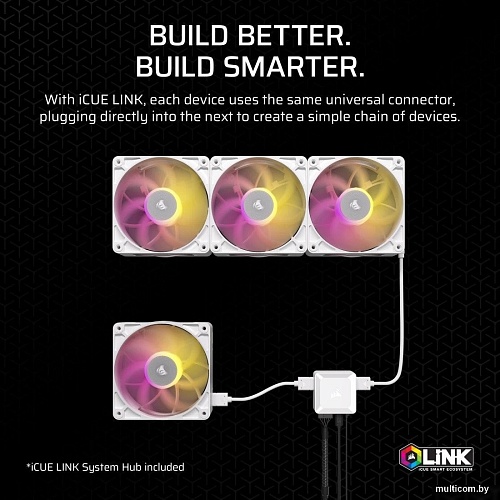 Вентилятор для корпуса Corsair iCUE LINK RX120 MAX RGB Triple Pack CO-9051038-WW