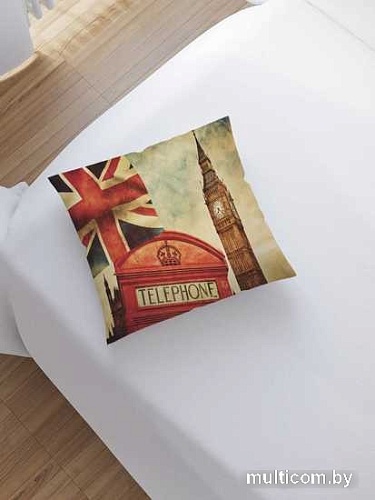 Чехол на подушку JoyArty Британский телефон sl_14655