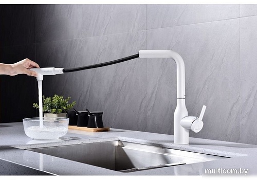 Смеситель Paulmark Viper Vi213105-431 (белый/белый матовый)