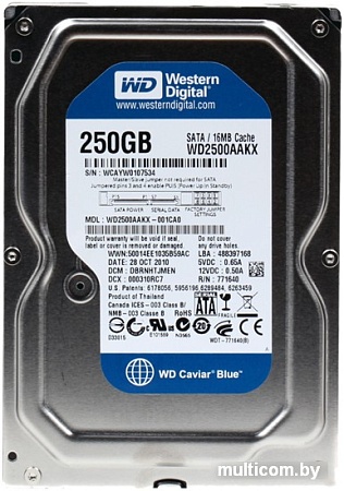 Жесткий диск WD Caviar Blue 250GB (WD2500AAKX)