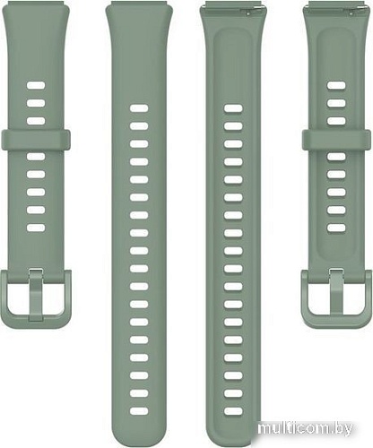 Ремешок Rumi силиконовый для Huawei Band 7 (шалфейно-зеленый)
