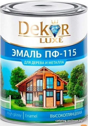 Эмаль Dekor ПФ-115 20 кг (красный)