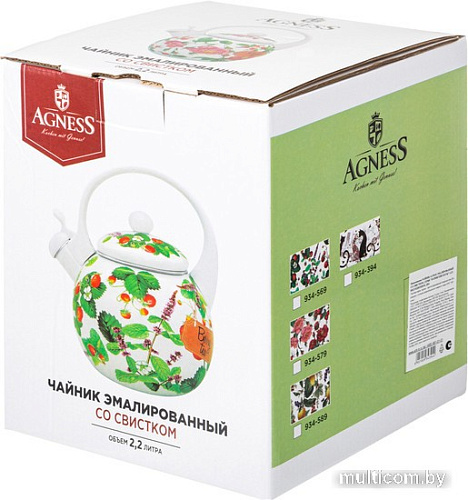 Чайник со свистком Agness Fruit Basket 934-579