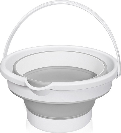 Ведро Эльфпласт Flexy 644 (белый/серый)