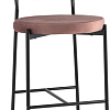 Стул Stool Group Барбара полубарный (велюр пыльно-розовый/черный)
