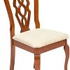 Стул TetChair Aphrodite 46x54x99 (дерево гевея/Espresso/дуб в красноту/ткань кремовая с рисунком)