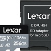 Карта памяти Lexar microSDXC LMS1066256G-BNANG 256GB (с адаптером)