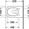 Унитаз Duravit ME by Starck 2528090000