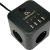 Сетевой фильтр Cablexpert CUBE-3-U4-B-1.5