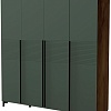 Шкаф распашной Bravo Мебель Брента распашной ШР-4 (таксус/лак оливковый)