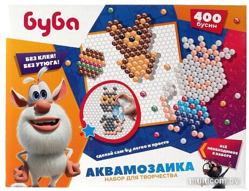 Набор для создания поделок/игрушек MultiArt Аквамозаика Буба AB400-BUBA1