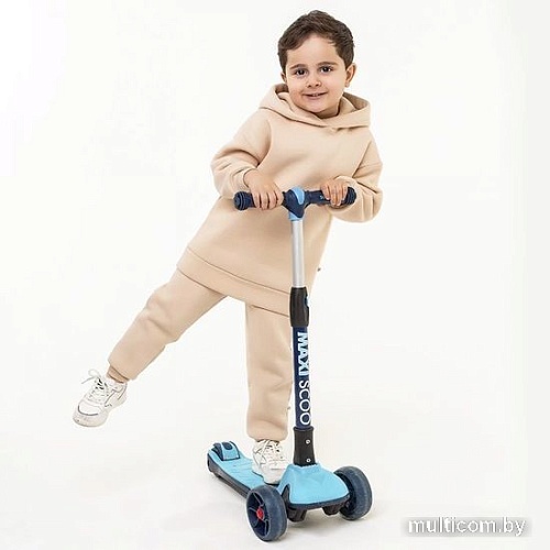 Трехколесный самокат Maxiscoo Junior Plus MSC-J072002P (голубой)