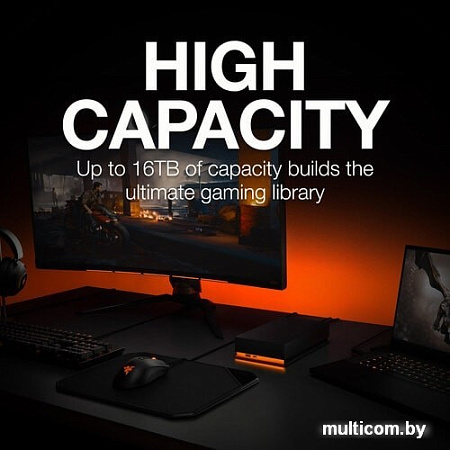 Внешний накопитель Seagate FireCuda Gaming Hub STKK16000400 16TB