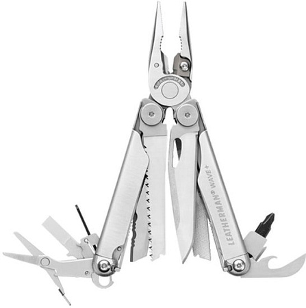 Мультитул Leatherman Wave Plus (стальной)