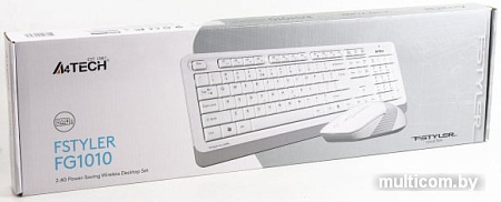 Клавиатура + мышь A4Tech Fstyler FG1010 (белый/серый)