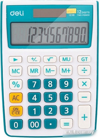 Бухгалтерский калькулятор Deli E1238/BLUE