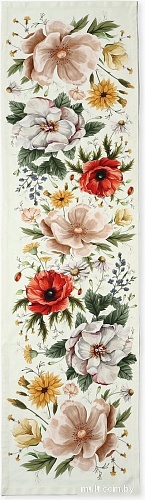 Дорожка на стол Этель Red flowers 10845778