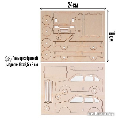 3Д-пазл Лесная мастерская Внедорожник 3D 5285694