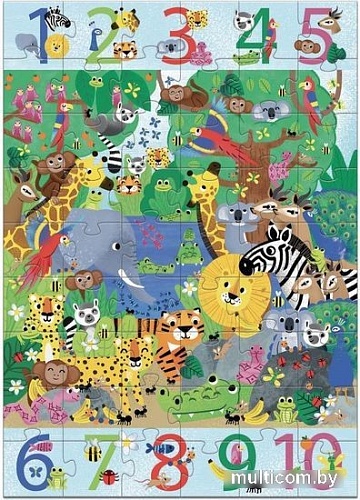 Пазл Djeco Джунгли 1-10 07148