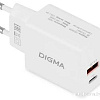 Сетевое зарядное Digma DGW2D (белый)