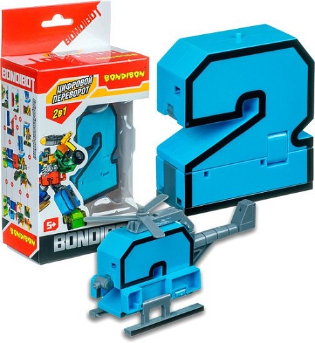 Трансформер Bondibon Bondibot Цифра 2 ВВ4350