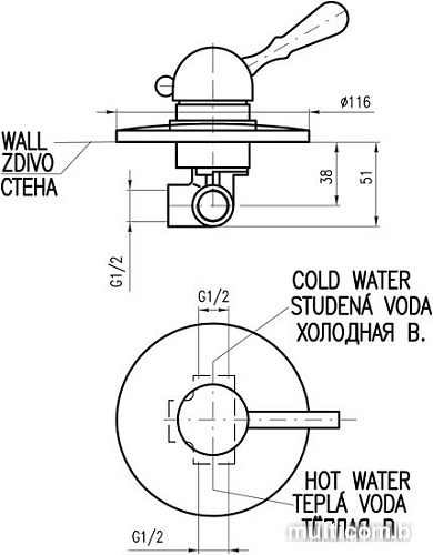 Смеситель Slezak RAV Лабэ L083SM