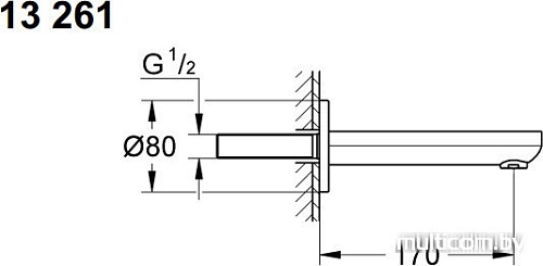 Излив Grohe Eurosmart Cosmopolitan 13261000