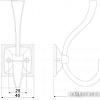 Крючок мебельный Boyard Gerald K216BAZ.8
