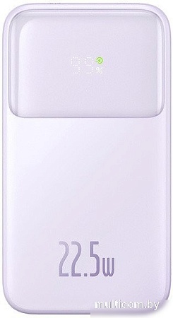 Внешний аккумулятор Baseus Comet Series Dual-Cable Digital Display Fast Charge Power Bank 22.5W 20000mAh (сиреневый)