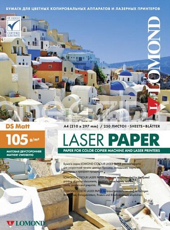 Фотобумага Lomond матовая двусторонняя А4 105 г/кв.м. 250 листов (0300641)
