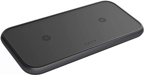 Беспроводное зарядное Zens Dual Aluminium Wireless Charger ZEDC10B/00 (черный)