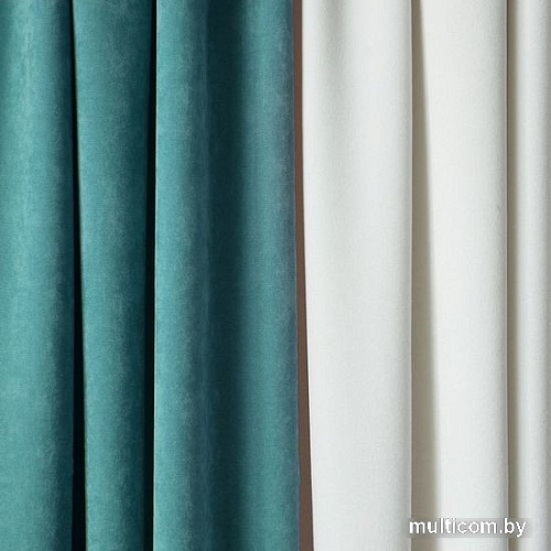 Комплект штор Pasionaria Керти 400x260 (бирюзовый/белый)