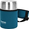 Термос для еды Fissman 9857 900мл (синий чехол)