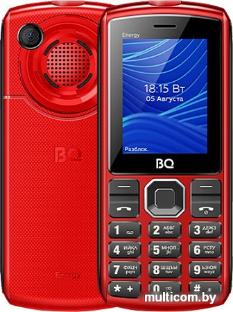 Кнопочный телефон BQ-Mobile BQ-2452 Energy (красный)