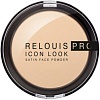 Компактная пудра Relouis Pro Icon Look Satin Face Powder (тон 01)