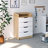 Детский комод Атон Сириус Wood 604 ПВХ (дуб сонома)
