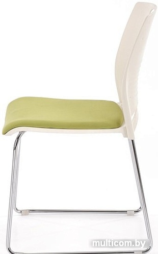 Стул Halmar Cali (белый/зеленый)