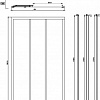 Душевая дверь Omnires Bronx S20A3 120