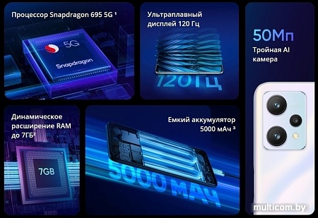 Смартфон Realme 9 5G 4GB/128GB международная версия (черный)