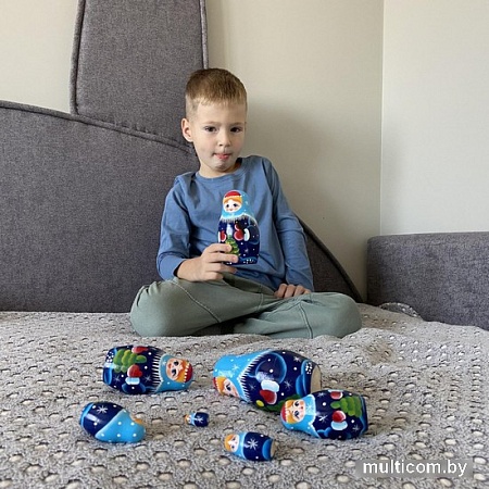 Развивающая игра Брестская Матрешка Снегурочка (набор 7 шт)