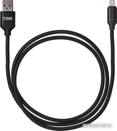 Кабель TDM Electric USB Type-A - Lightning SQ1810-0309 (1 м, черный)